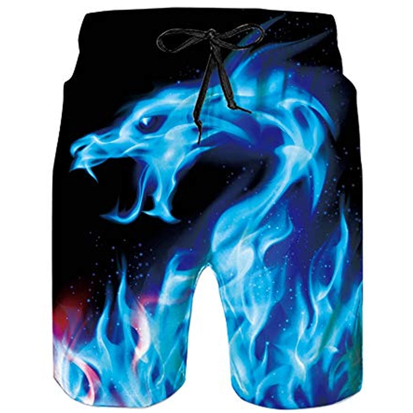 Ice Blue Dragon Funny Swim Trunks