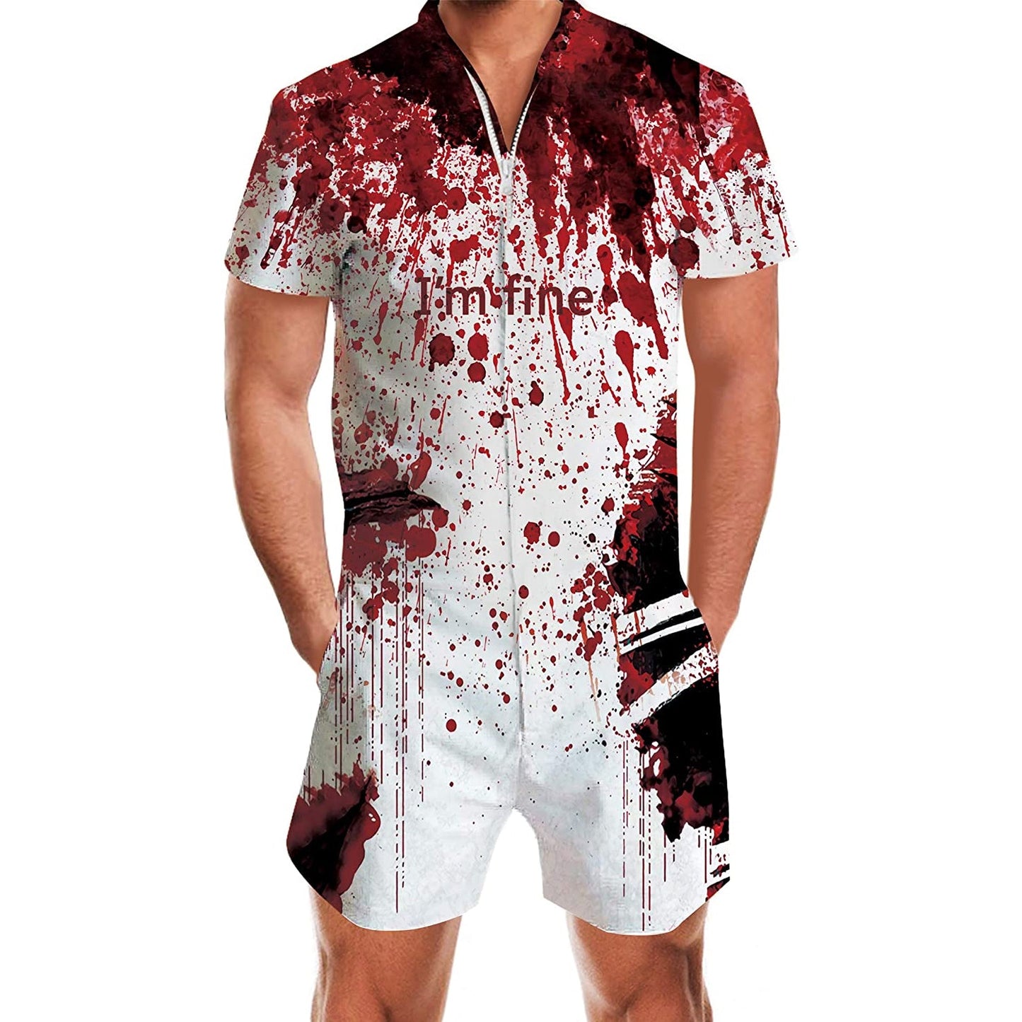 I'm Fine Blood Male Romper