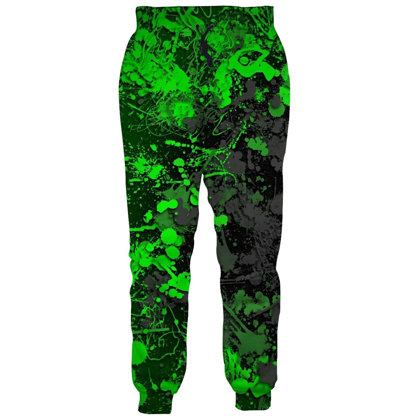 Green Painting Funny Sweatpants