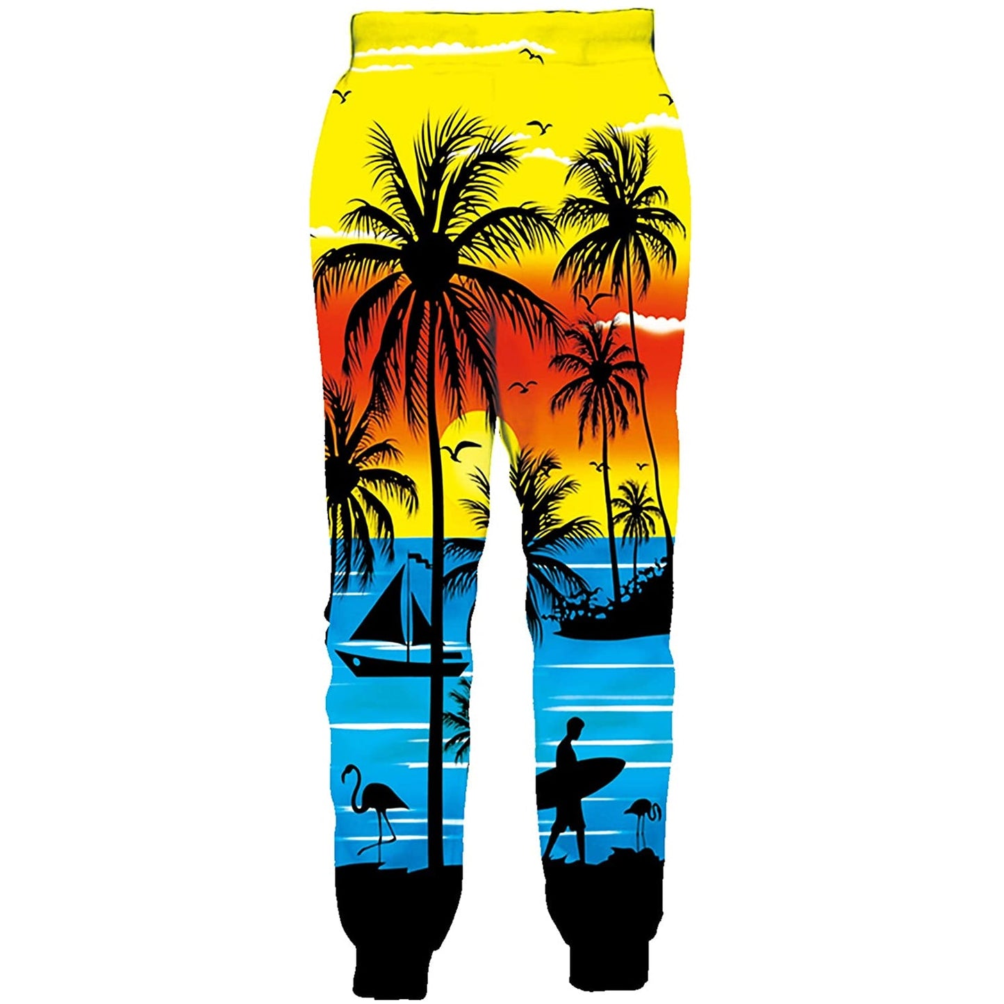 Sunshine Seascape Coconut Funny Joggers
