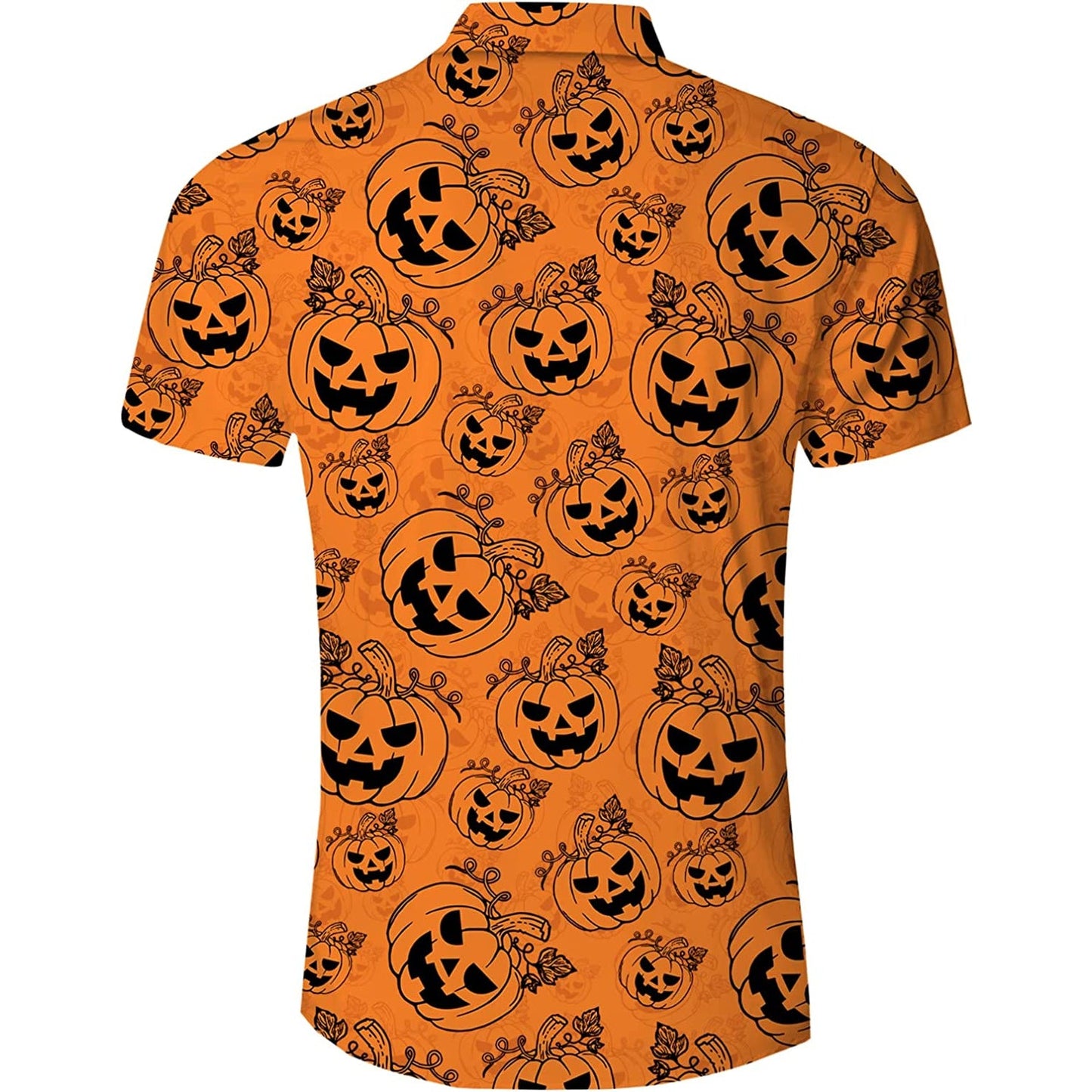 Orange Halloween Pumpkin Funny Hawaiian Shirt
