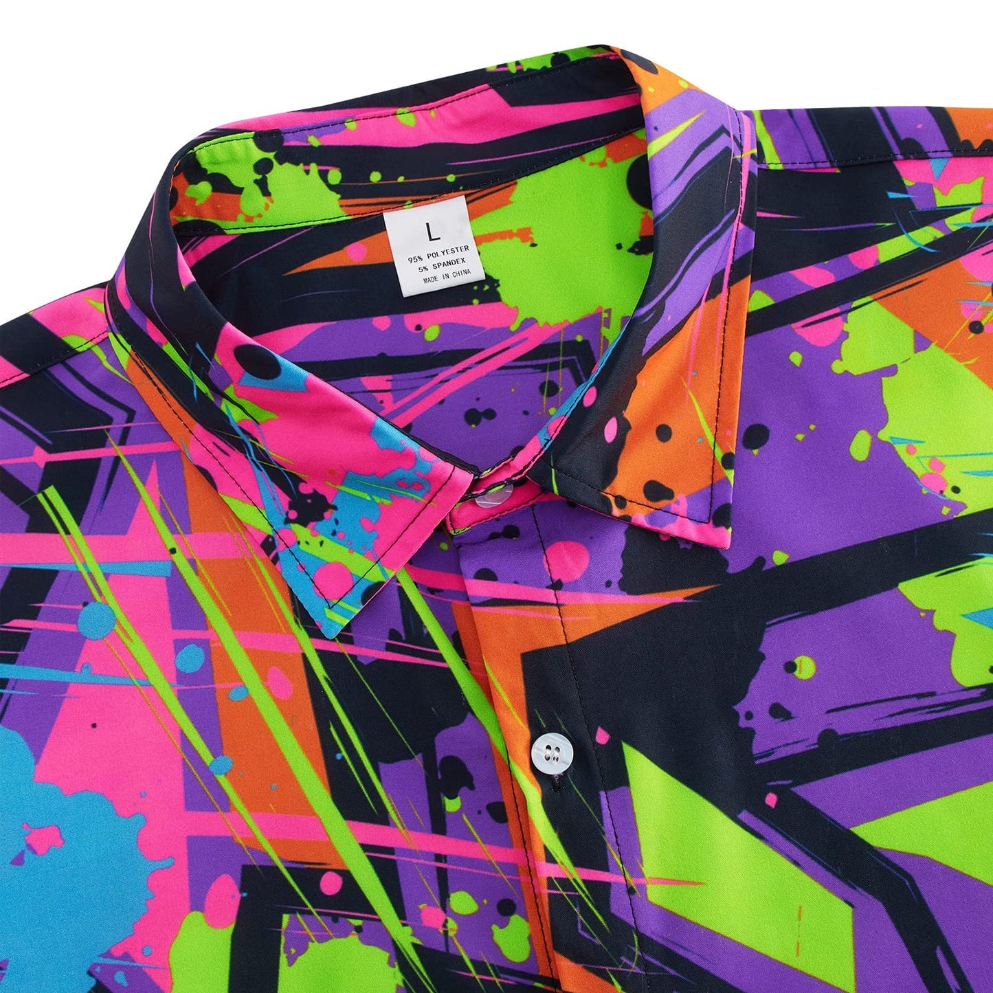 80s Colorful Graffiti Funny Hawaiian Shirt