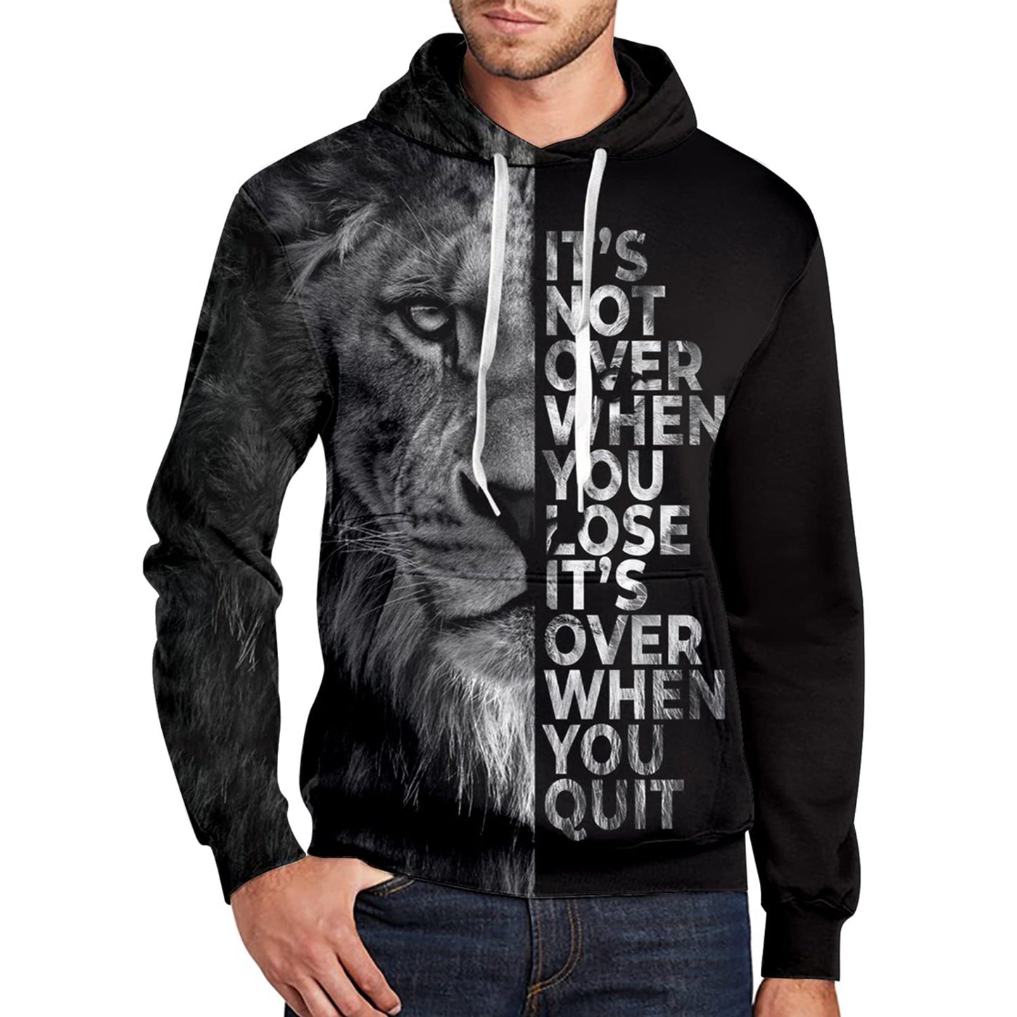 Lion Loose & Quit Funny Hoodie