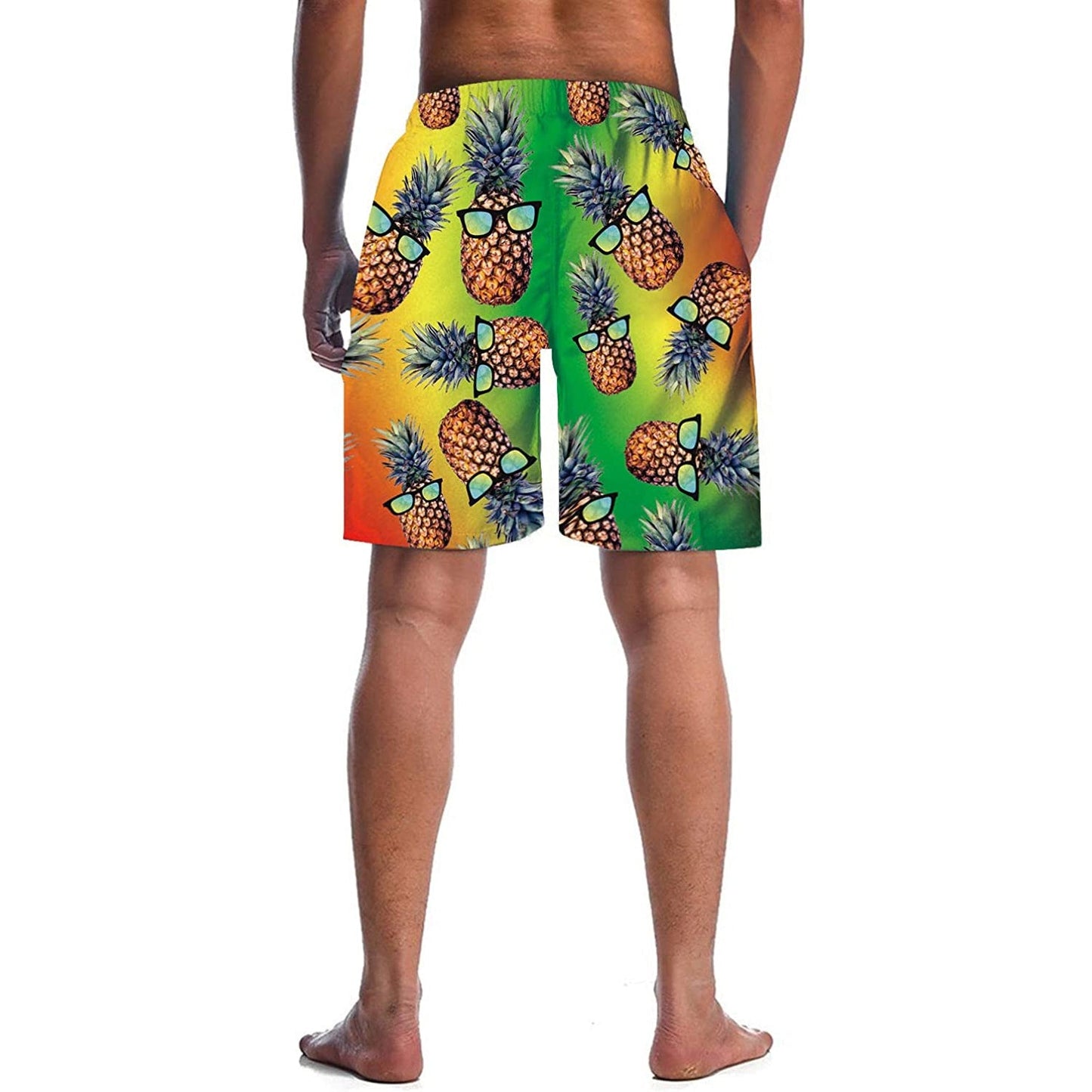Sunglasses Pineapple Funny Swim Trunks