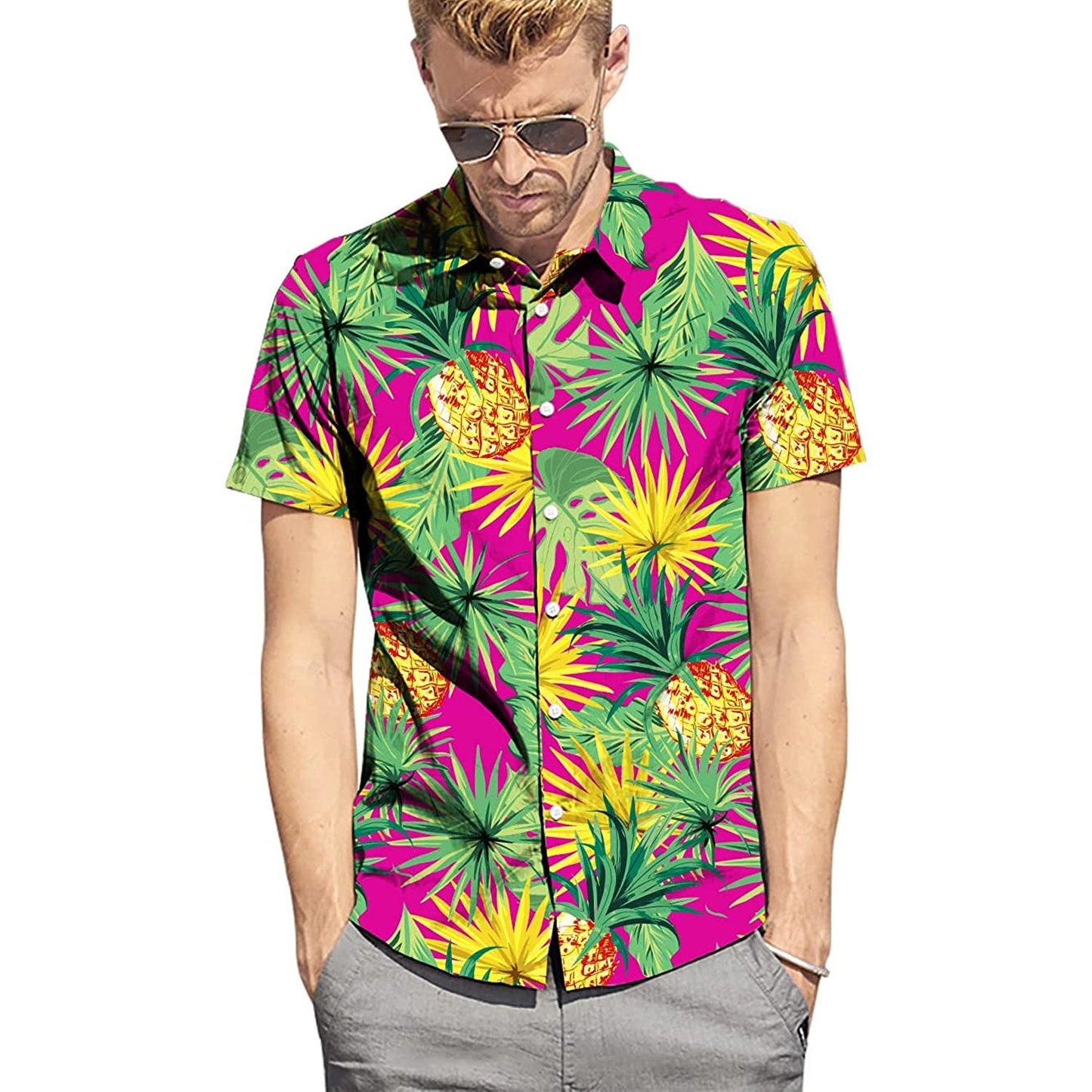 Leaf Pineapple Funny Hawaiian Shirt