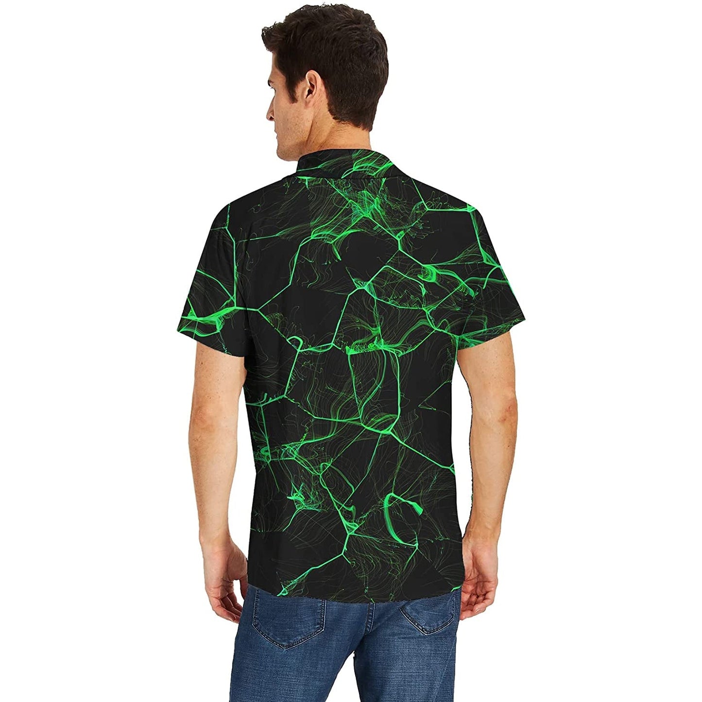 Green Smoke Funny Button Up Shirt