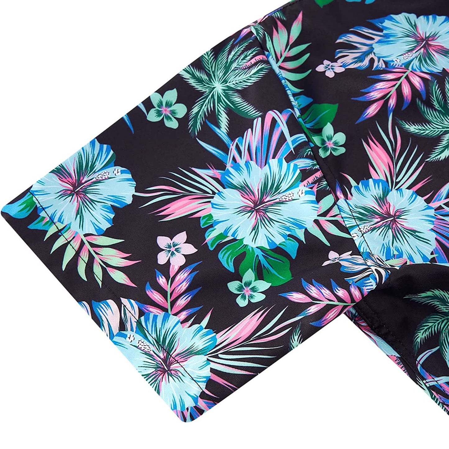 Bright Colorful Tropical Leaf Funny Hawaiian Shirt