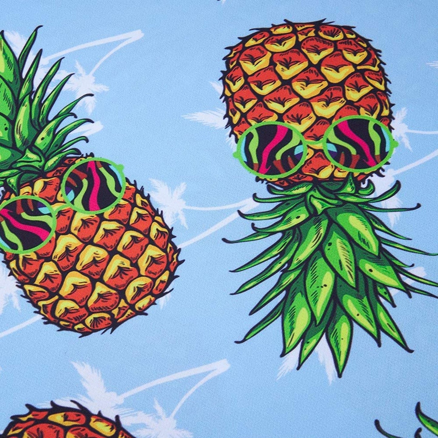 Palm Tree Pineapple Blue Funny Tank Top