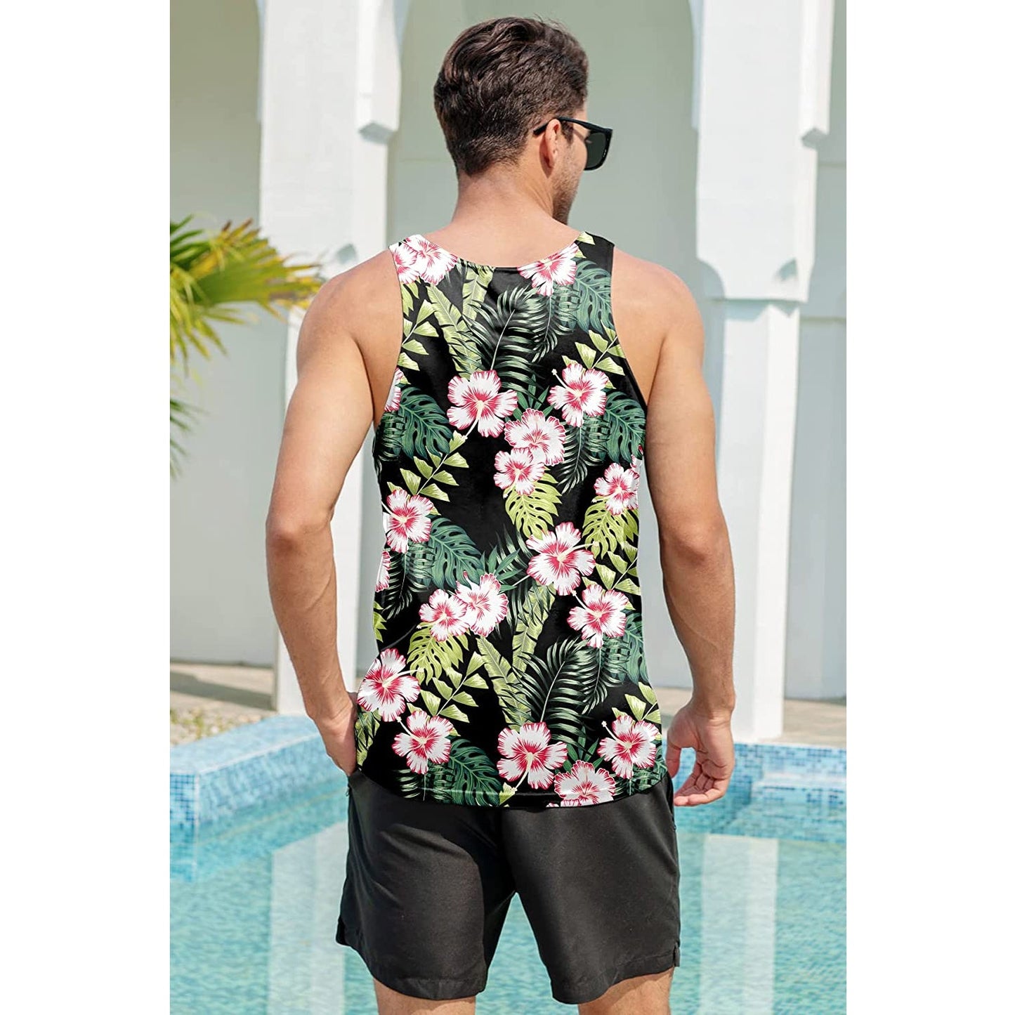 Floral Leaf Funny Tank Top
