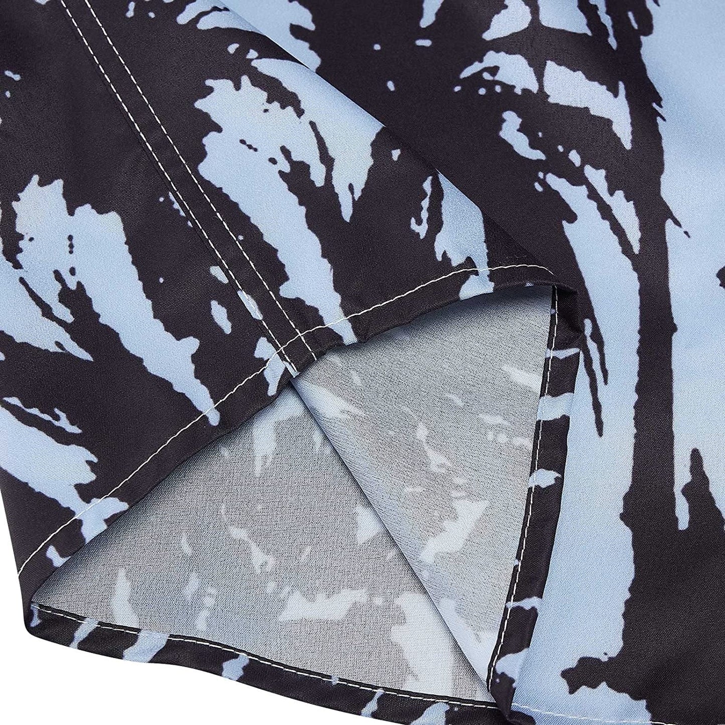 Light Blue Palm Tree Funny Hawaiian Shirt