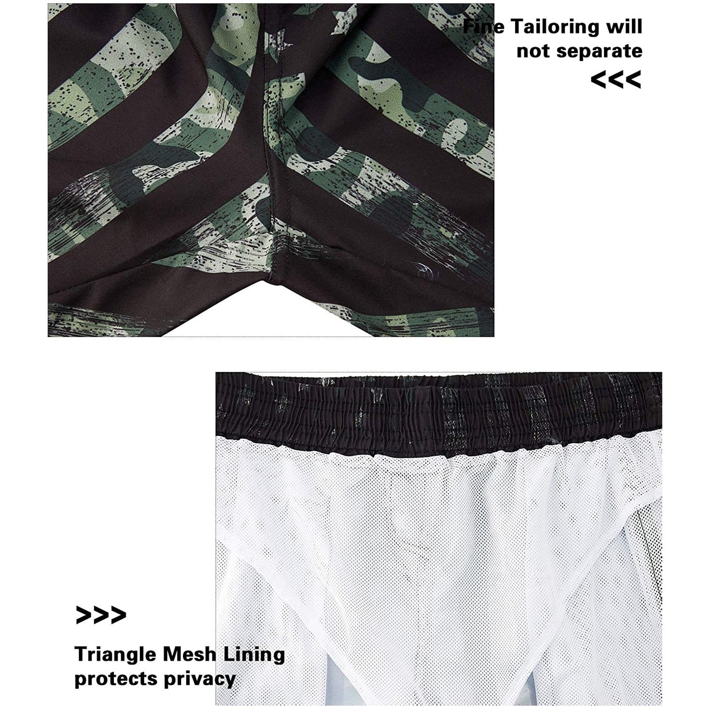 American Flag Funny Swim Trunks