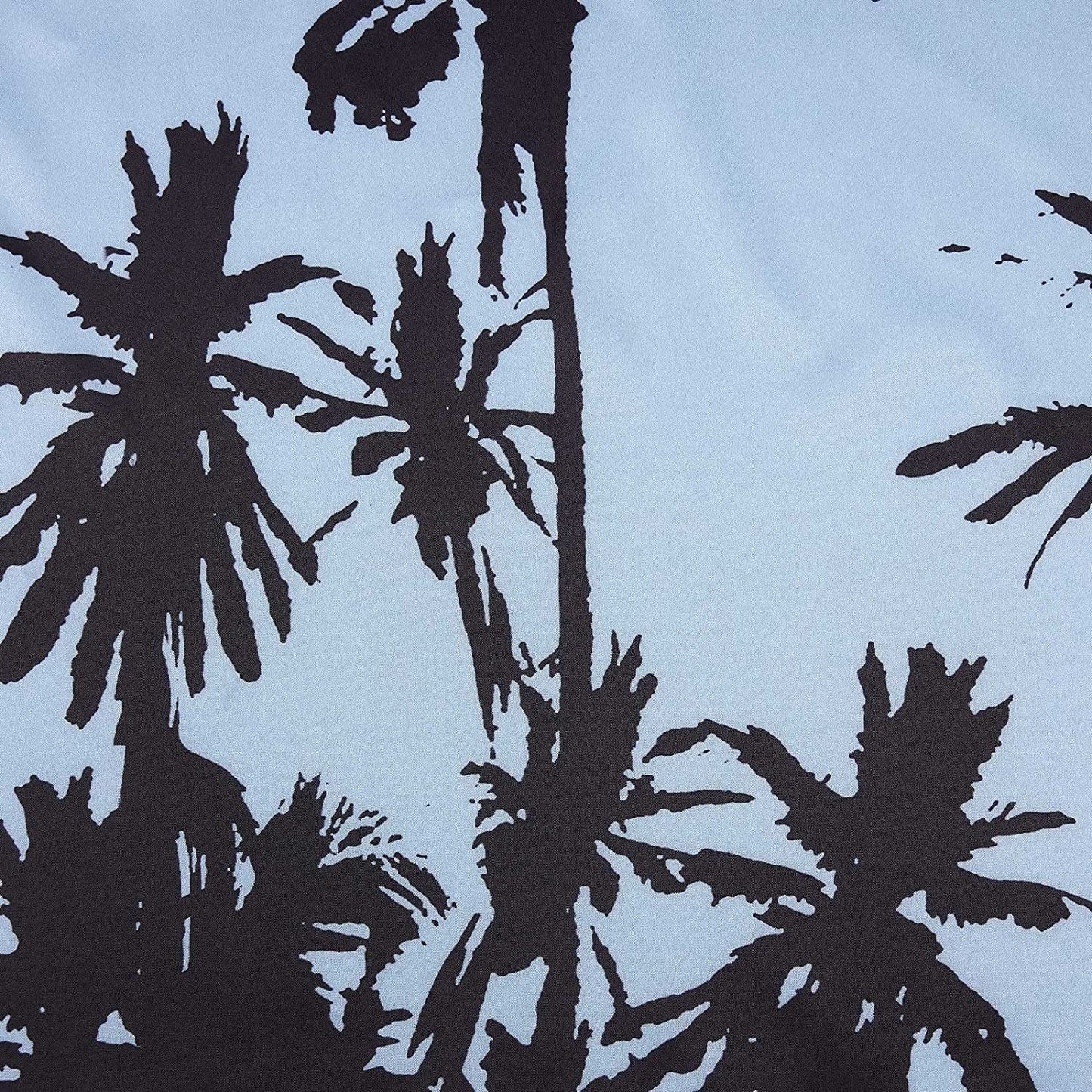 Light Blue Palm Tree Funny Hawaiian Shirt