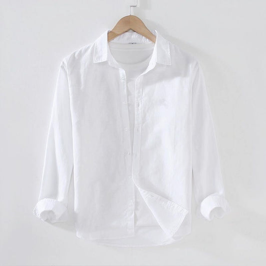 White Pure Linen Shirt