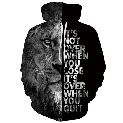 Lion Loose & Quit Funny Hoodie