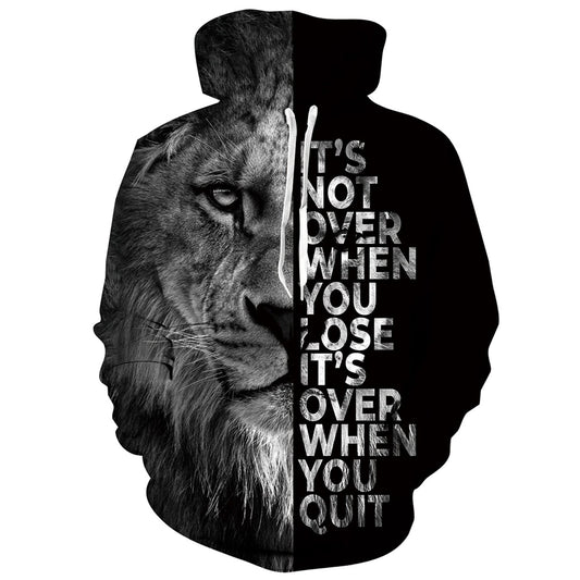 Lion Loose & Quit Funny Hoodie