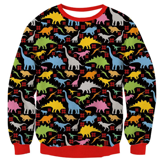Dinosaur Ugly Christmas Sweater