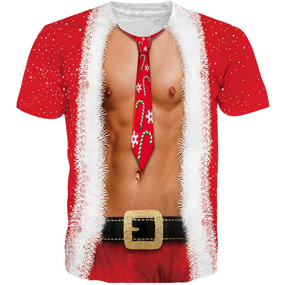 Tie Muscle Christmas Funny T Shirt