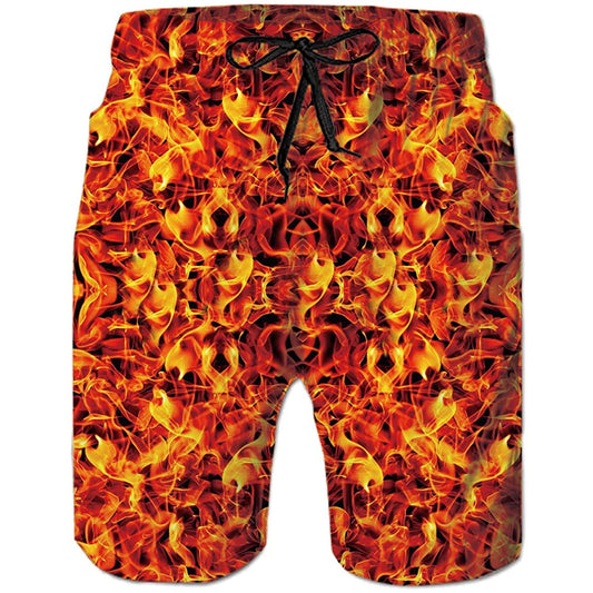 Fire Funny Swim Trunks
