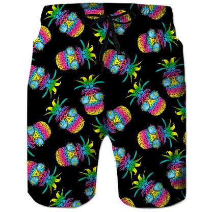 Colorful Sunglasses Pineapple Funny Board Shorts