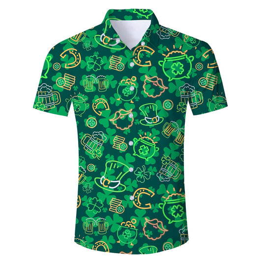 St. Patrick's Day Funny Hawaiian Shirt