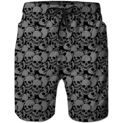 Scary Skull Funny Swim Trunks