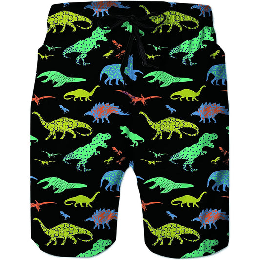 Dinosaur Funny Swim Trunks