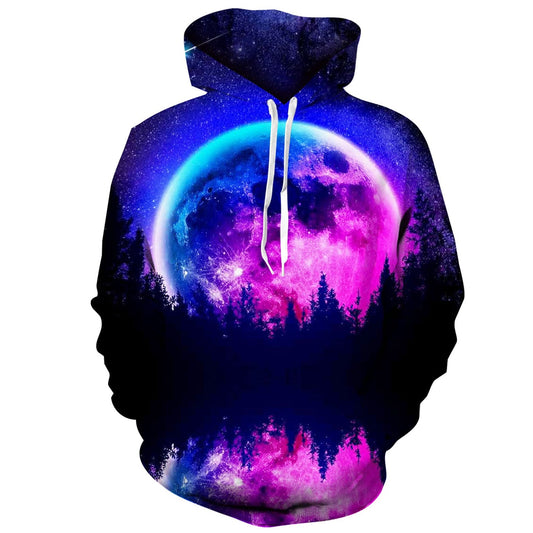 Galaxy Forest Funny Hoodie