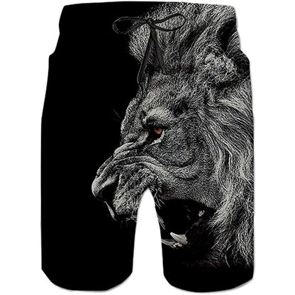 Black Lion Funny Swim Trunks