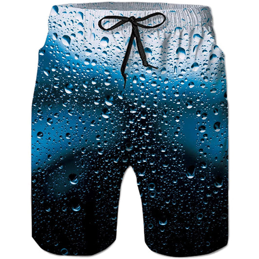 Water Drop Funny Swim Trunks