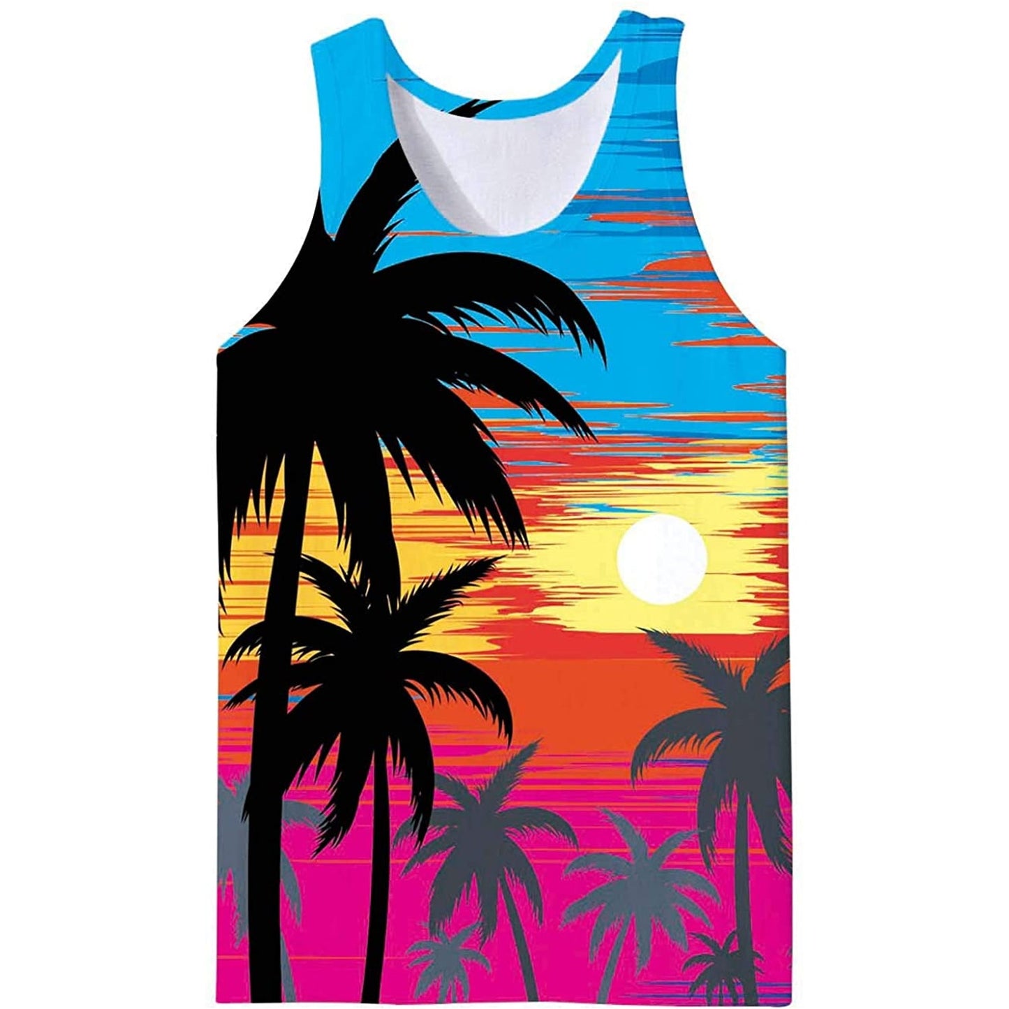 Hawaiian Sunset Funny Tank Top
