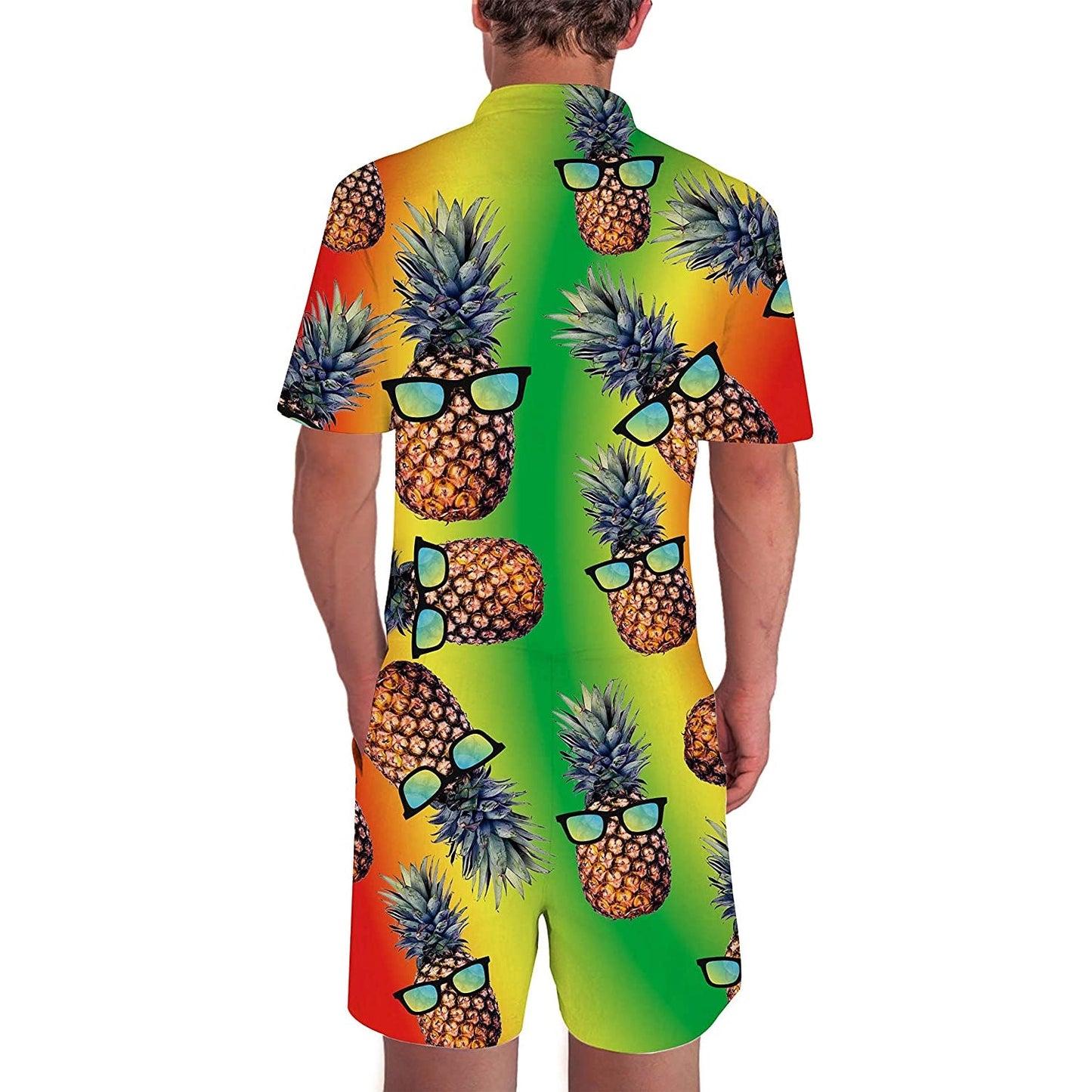 Colorful Sunglasses Pineapple Male Romper