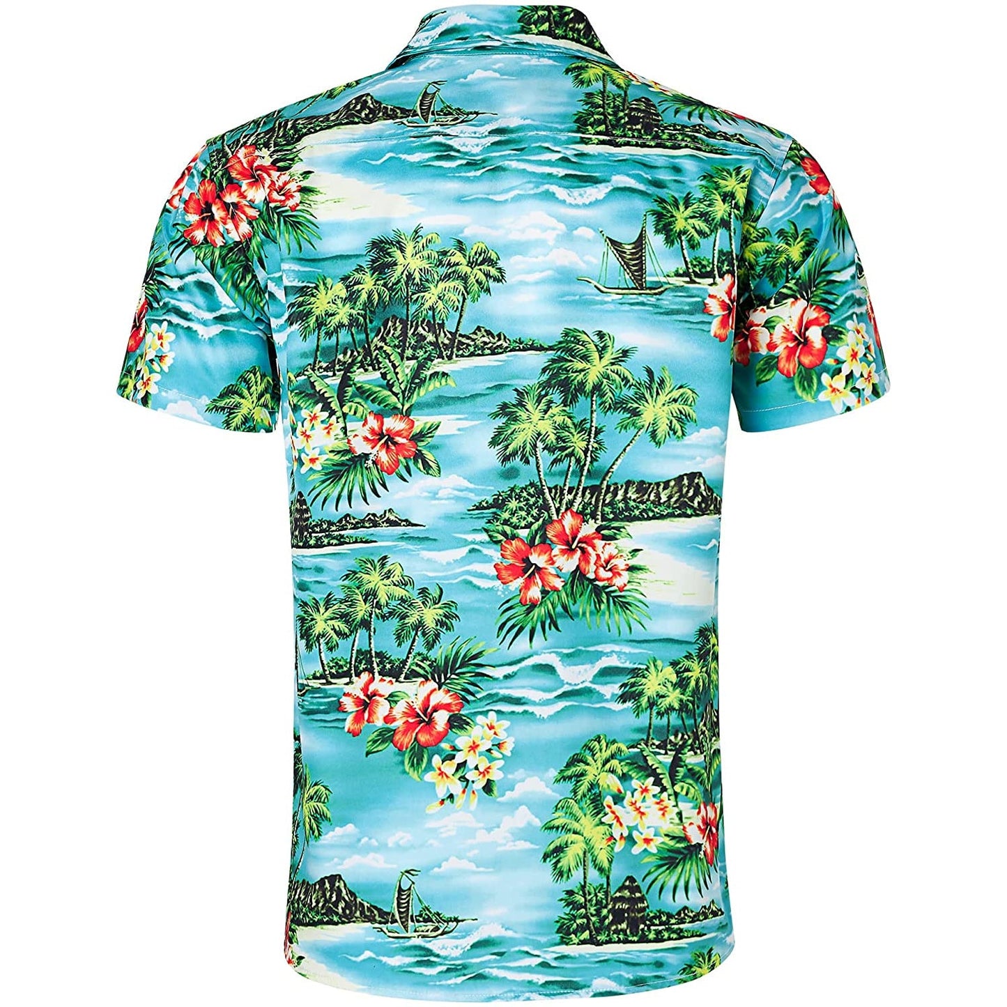 Hawaii Island Tree Funny Hawaiian Shirt