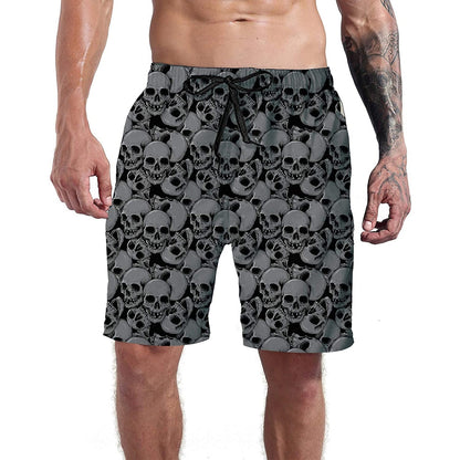 Scary Skull Funny Swim Trunks