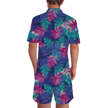 Tropical Leaf Male Romper