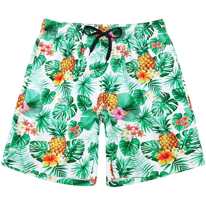 Leaf Pineapple Funny Swim Trunks