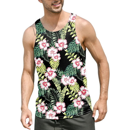 Floral Leaf Funny Tank Top