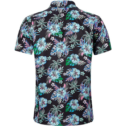 Bright Colorful Tropical Leaf Funny Hawaiian Shirt