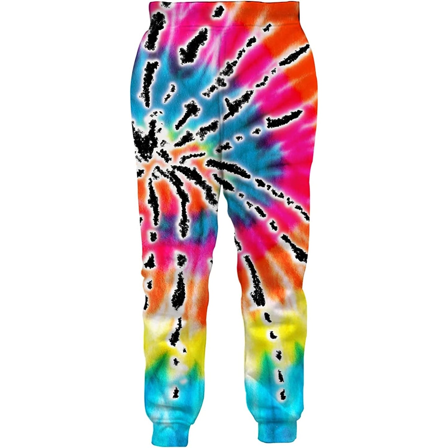 Colorful Rainbow Swirl Funny Joggers