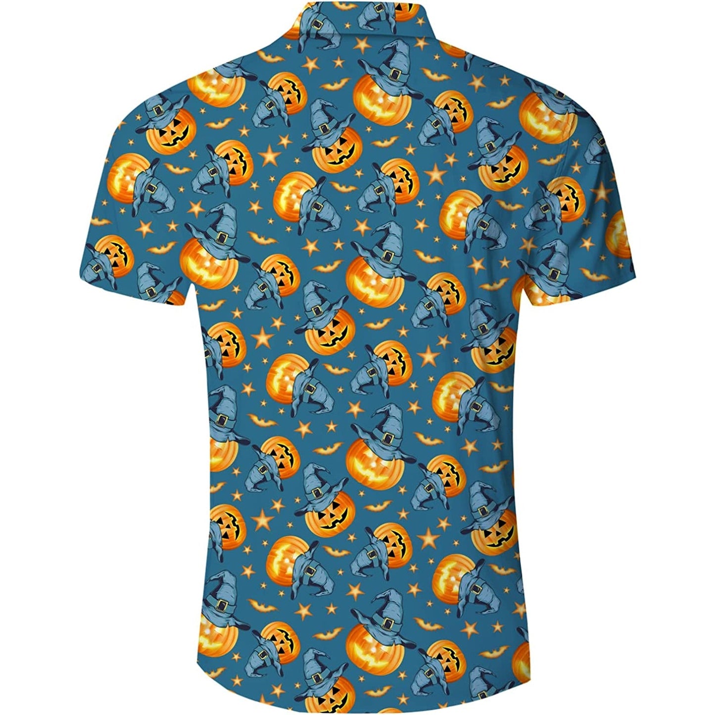Halloween Pumpkin Bat Funny Hawaiian Shirt