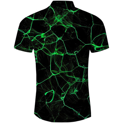 Green Smoke Funny Button Up Shirt