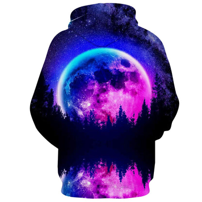 Galaxy Forest Funny Hoodie