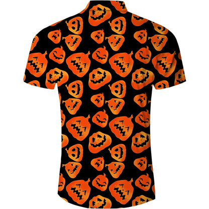 Halloween Smiley Pumpkins Funny Hawaiian Shirt