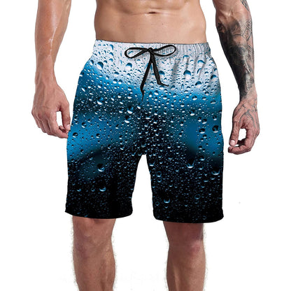 Water Drop Funny Swim Trunks