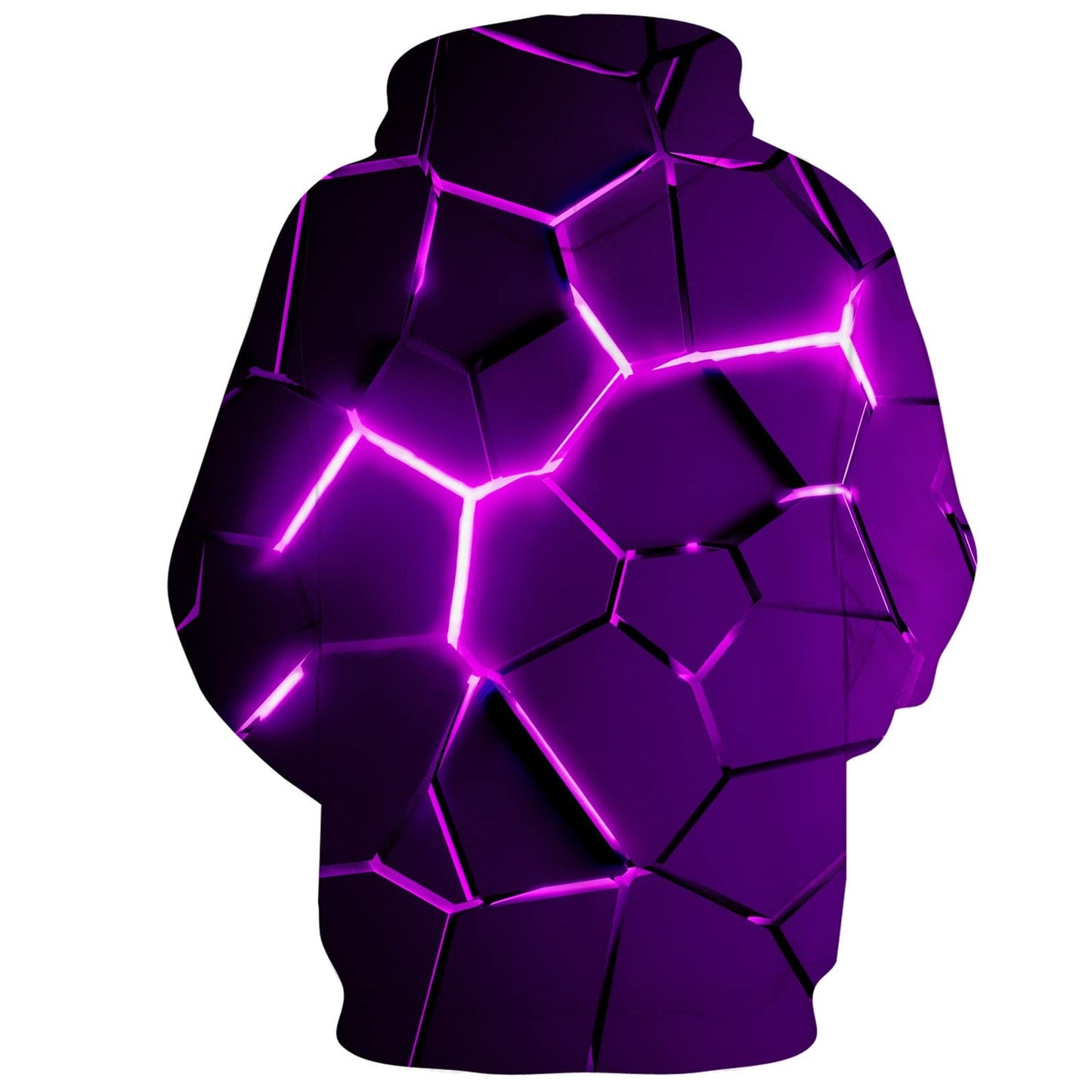 Purple Crack Fissure Funny Hoodie