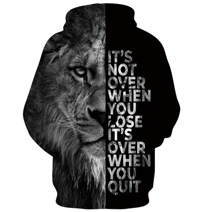 Lion Loose & Quit Funny Hoodie