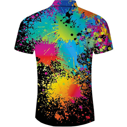 Black Spray Paint Funny Hawaiian Shirt