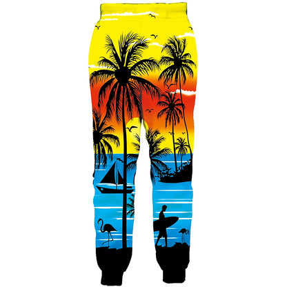 Sunshine Seascape Coconut Funny Joggers