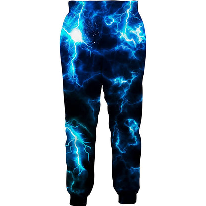 Blue Lightning Funny Sweatpants