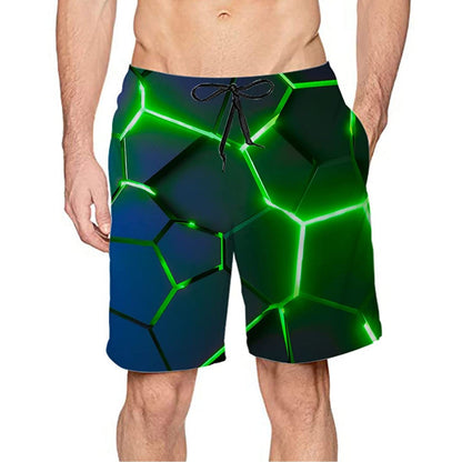 Green Crack Funny Swim Trunks