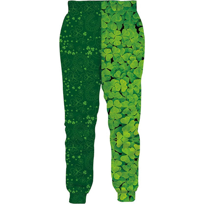 Saint Patrick Shamrock Funny Joggers